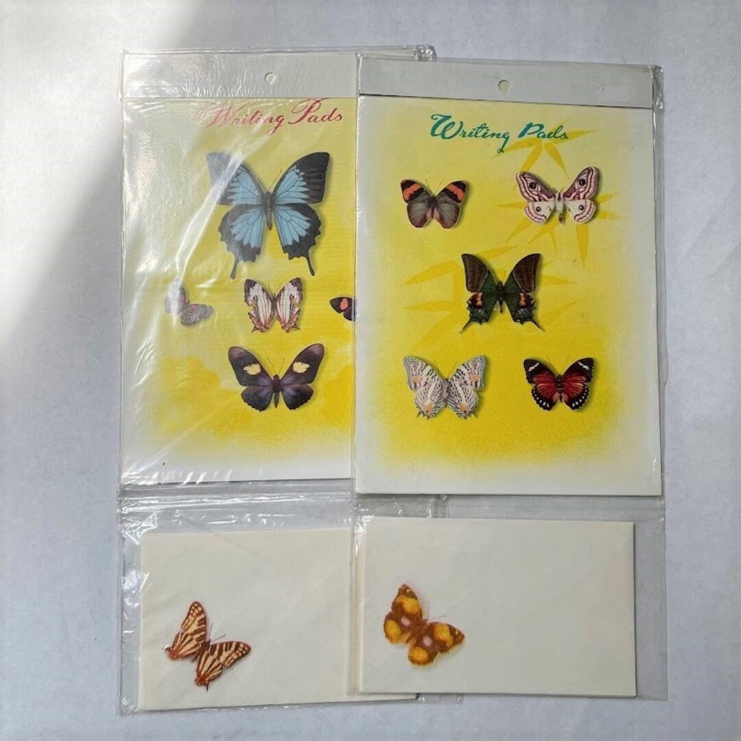 Vintage Made in China Butterfly Stationery Sets - Etsy