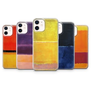 Coque de téléphone Mark Rothko, motif abstrait, compatible avec Google Pixel 7, 6A, 5, 4, 3, 2, iPhone 14, 13, 12, 11, XR, XS, Samsung S22, S21, S20, A12, A13, A51, A53, A70, A71