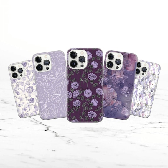 Lila Flieder Handyhülle Violette Dufthülle für iPhone 15 14 13 12