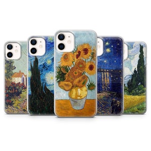 Iconic Art phone case Vincent van Gogh Cover for iPhone 14 Pro 13 12 11 XR 8+ 7 6 Samsung S22 S21 S20 S8 S9 A12 A13 A51 A52 A53 A70 A71 A73