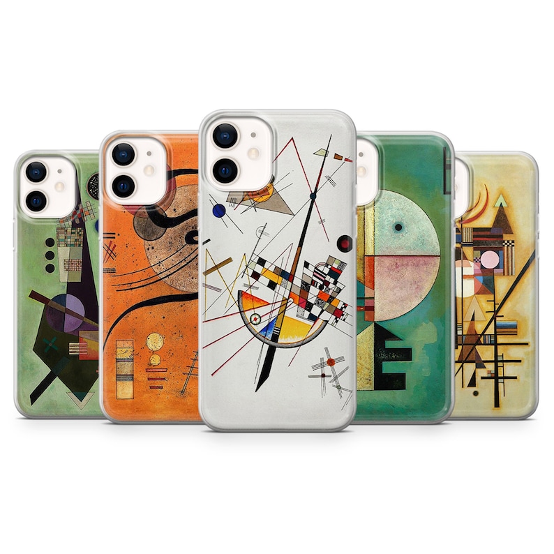 Kandinsky Phone Case Abstract Art Cover for iPhone 14 13 12 11 XR 8 7