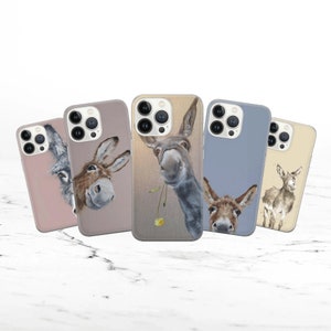 Esel Handyhülle Farm Cover für iPhone 15 14 13 12 Pro 11 XR SE Samsung S22 S21 S20 S10 A51 A70 A72 S23 S22 A73 A53 A13 A14 S20 Pixel 8 7 6