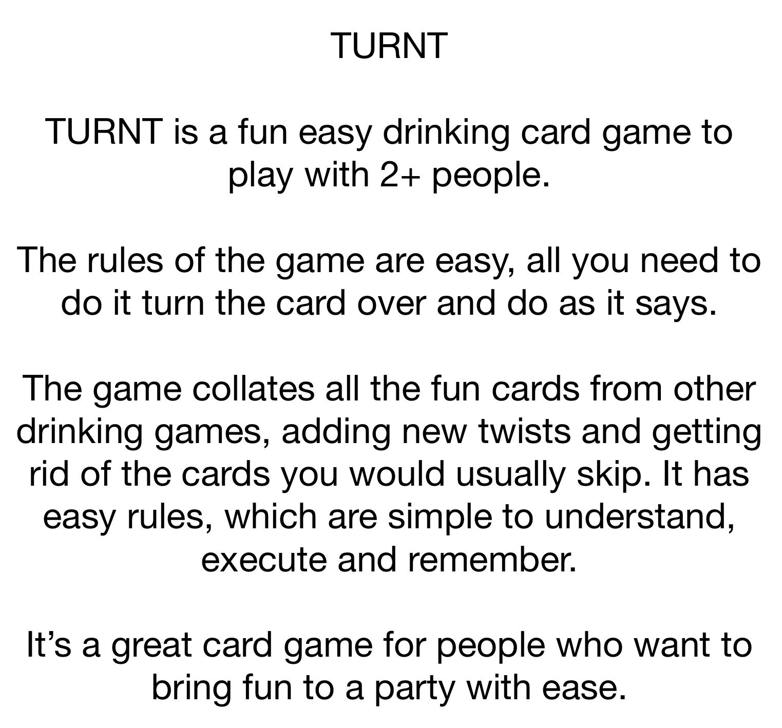 Turnt Drinking Game Etsy