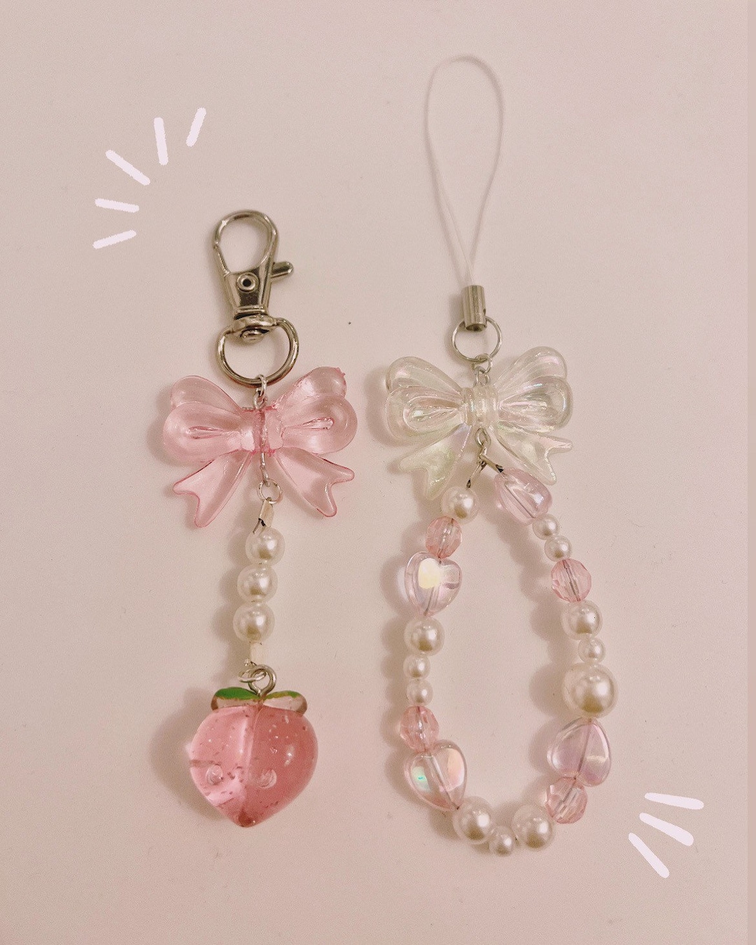 Pretty in Pink Keychains Etsy