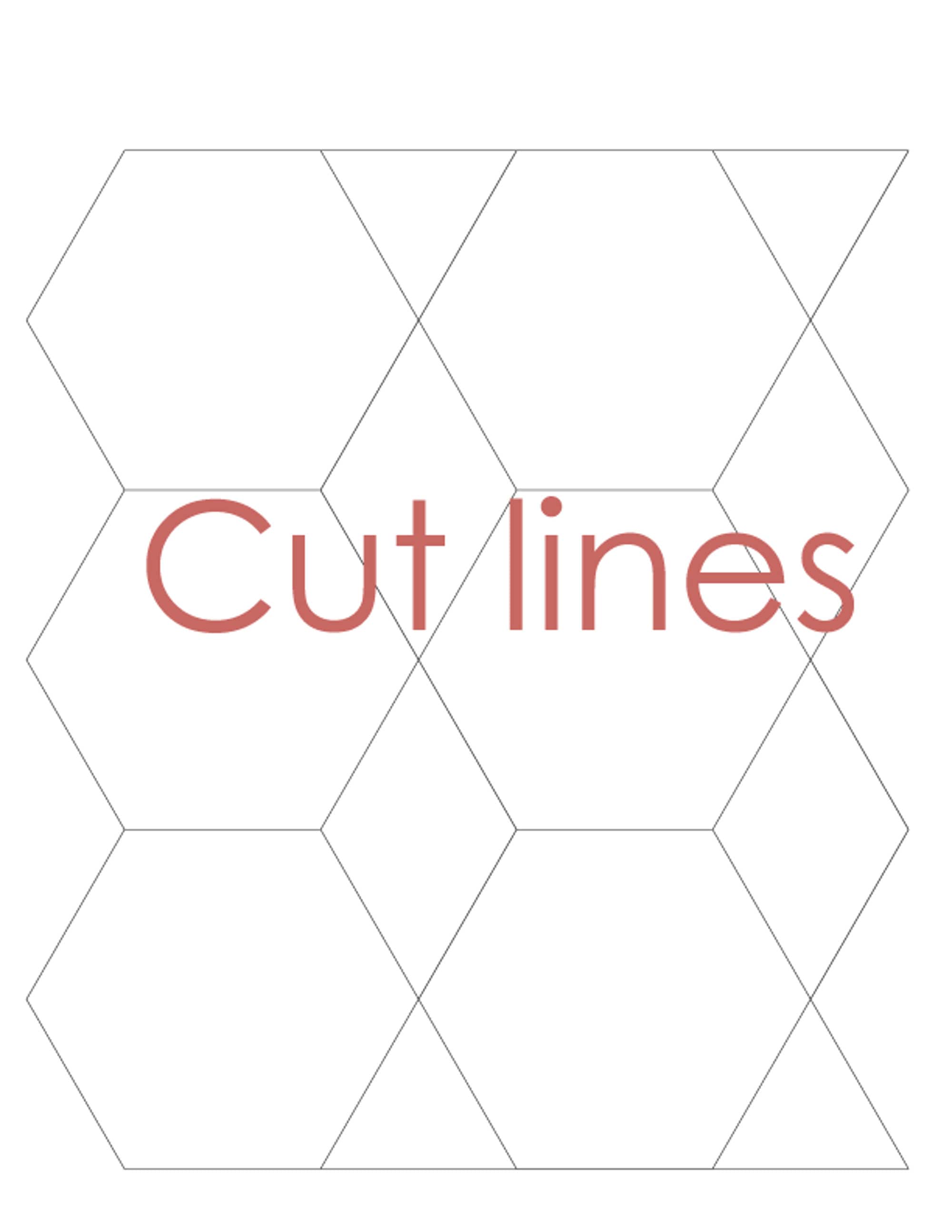 Hexagon 1"- EPP Templates - Cut Files for English Paper Piecing | SVG ...