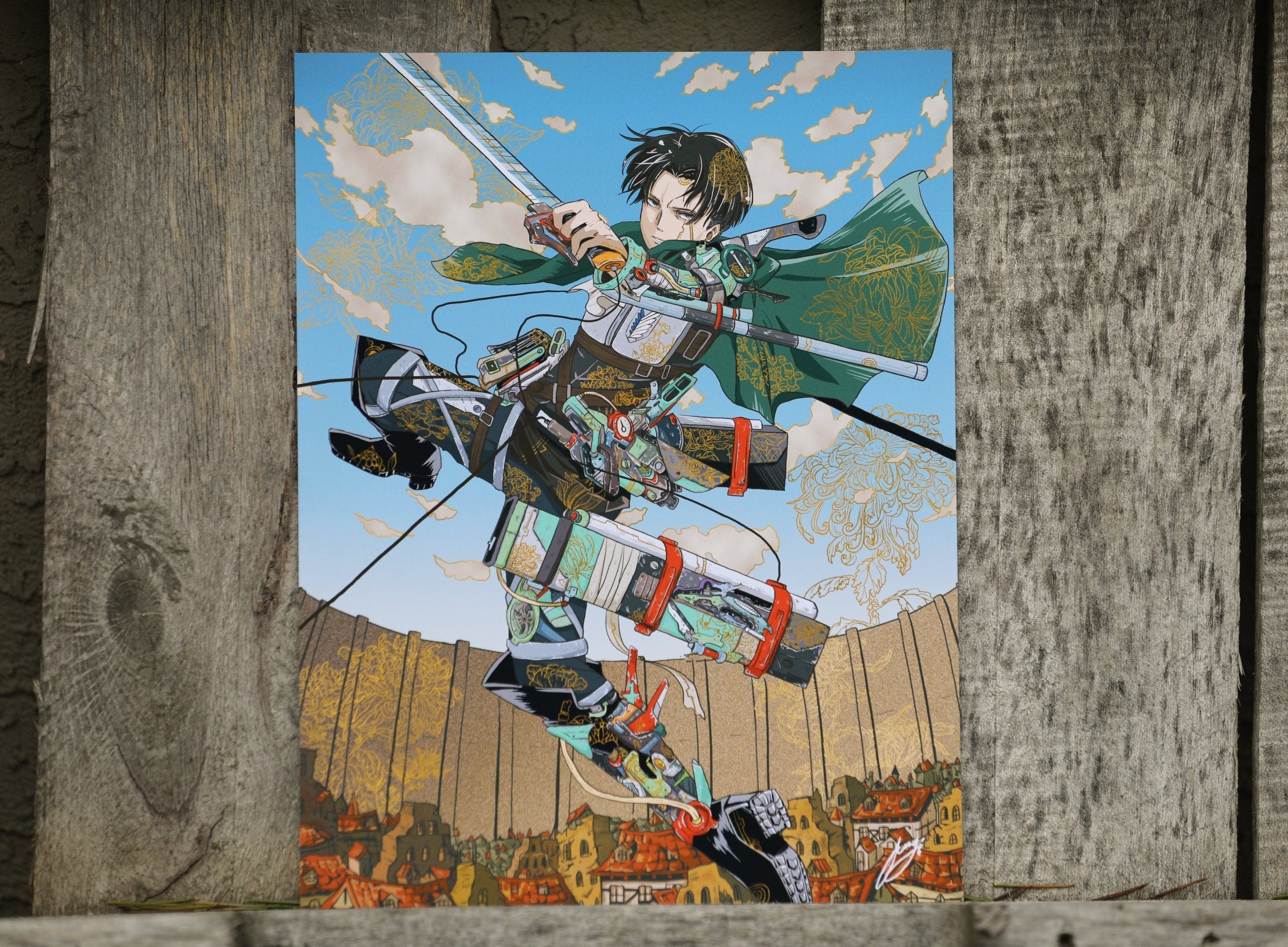 Levi Ackerman Art Print | Attack On Titan Illustration Fanart | Anime…