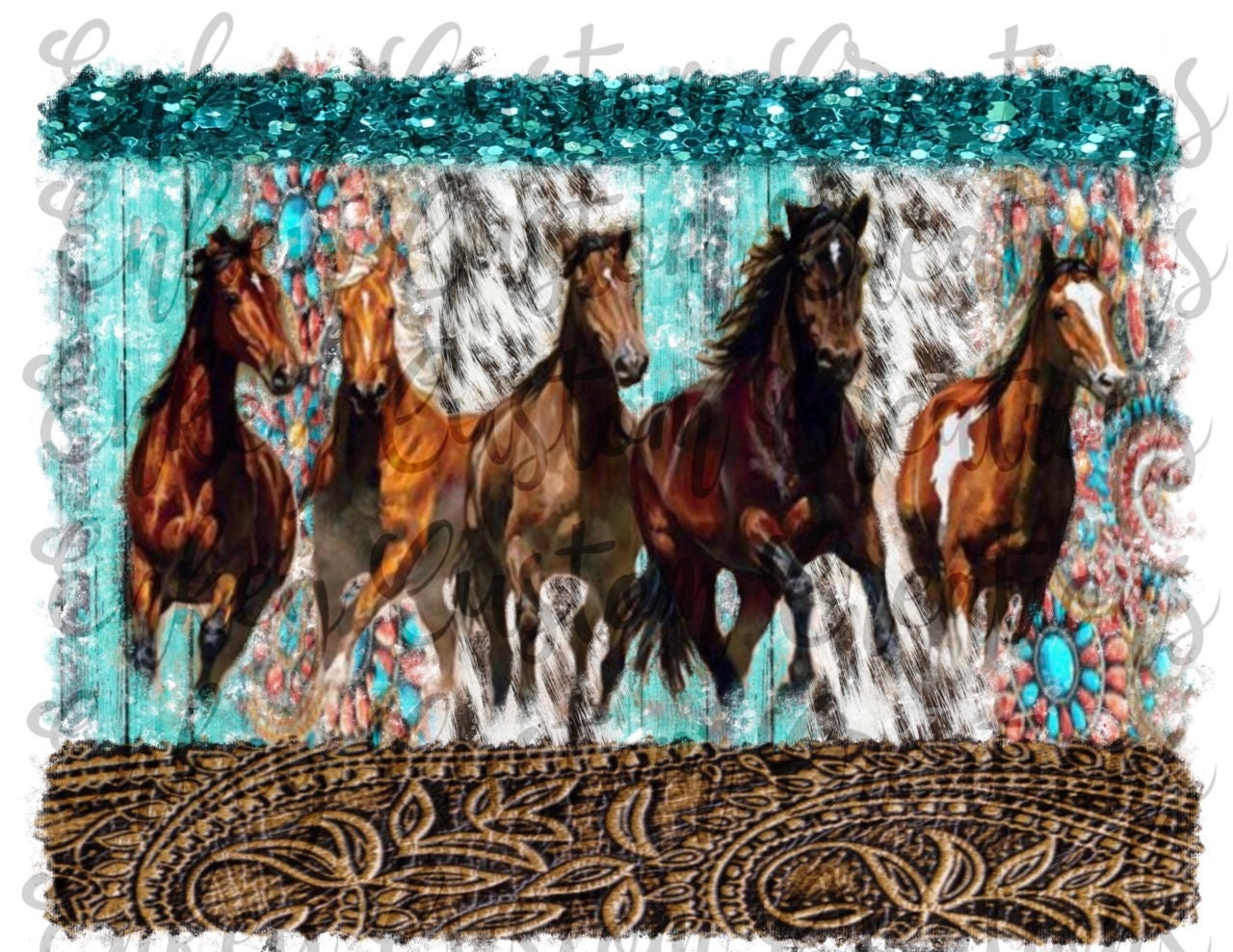 Horse running sublimation design png Etsy