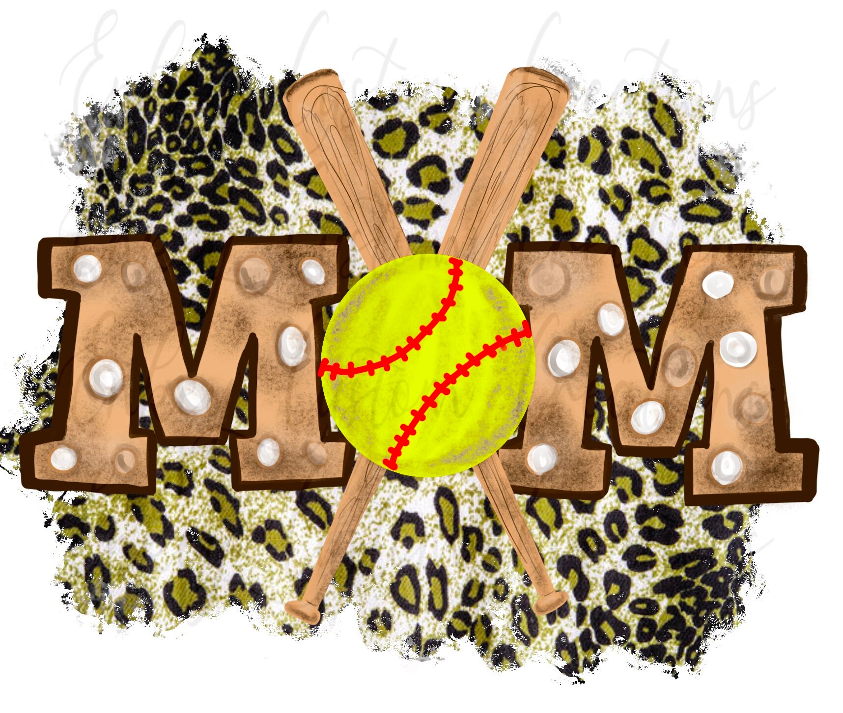 Softball Mom sublimation design png | Etsy