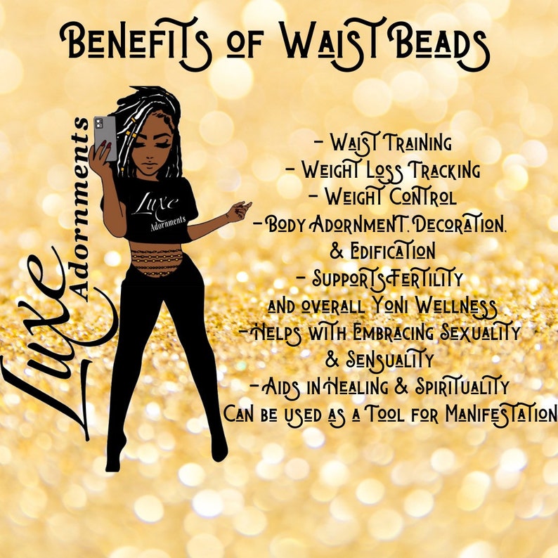 Afrocentric body jewelry inexpensive gift for her BLACK InspirationalAfrican Waist Beads wShe Believed She Could So She Did charm
