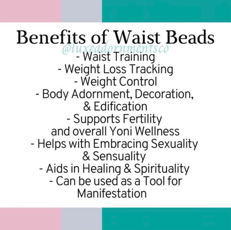 Genuine Amethyst Healing Waist Beads set w/Hematite & Black Jasper - Waist Bead - gift for her - self love jewelry - Weight loss tracker image 8