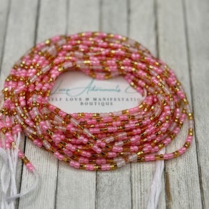 Luxe Waist beads w/crystals - Belly Chain Authentic African jewelry on very strong thread - Luxe Adornments - multiple colors - gift for her