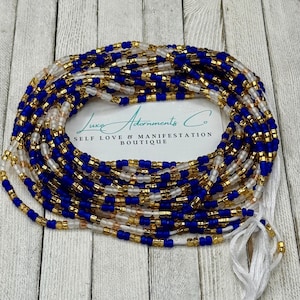 Luxe Waist beads w/crystals - Belly Chain Authentic African jewelry on very strong thread - Luxe Adornments - multiple colors - gift for her