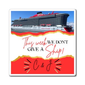 Personalizable Cruise Door Magnets, Virgin Voyages Ship Magnet, Nautical Refrigerator Decor, Funny Cruise Gift, Customizable Cabin Door Sign