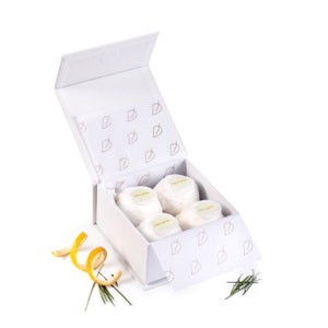 Lemongrass Natural Bath Bombs lemon essential oil scented bath fizz