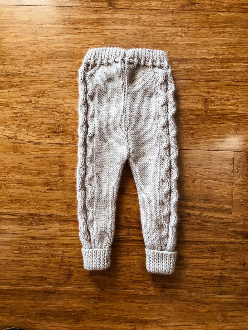 Babyhug Sweater Knit Fleece and Woollen Pants - Olive Green main image 0