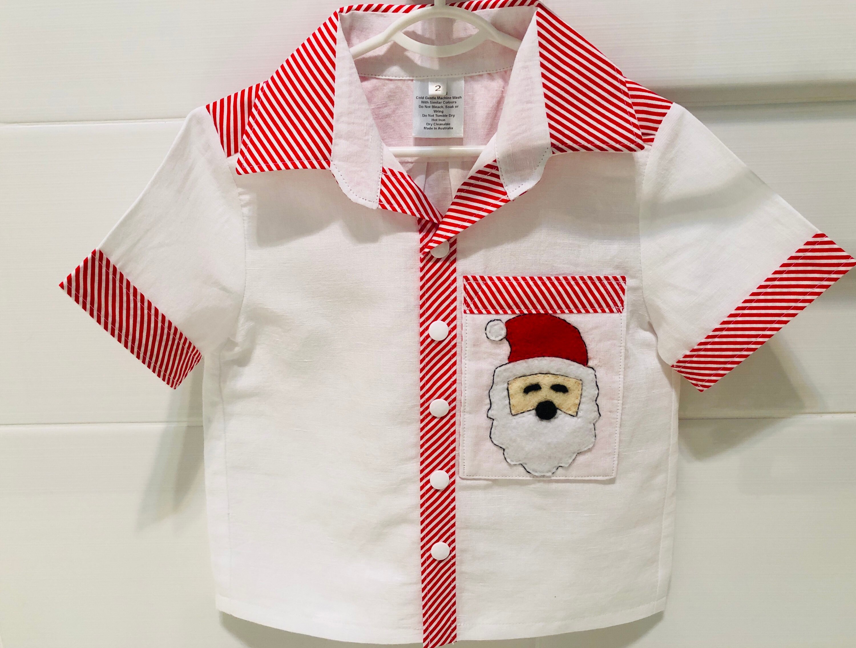 Boys Santa Christmas Dress Shirt Size 2. Etsy