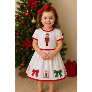 Girl size 3 Nutcracker full circle swirl skirt and top; two piece outfit.