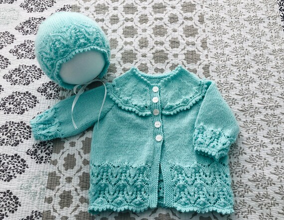 Mint green baby cardigan cheap