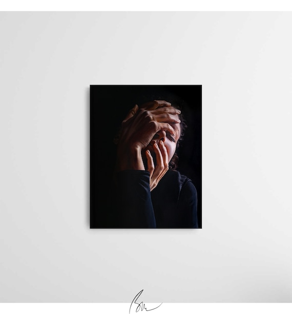 Œuvre d’art de peinture originale 'Kat'