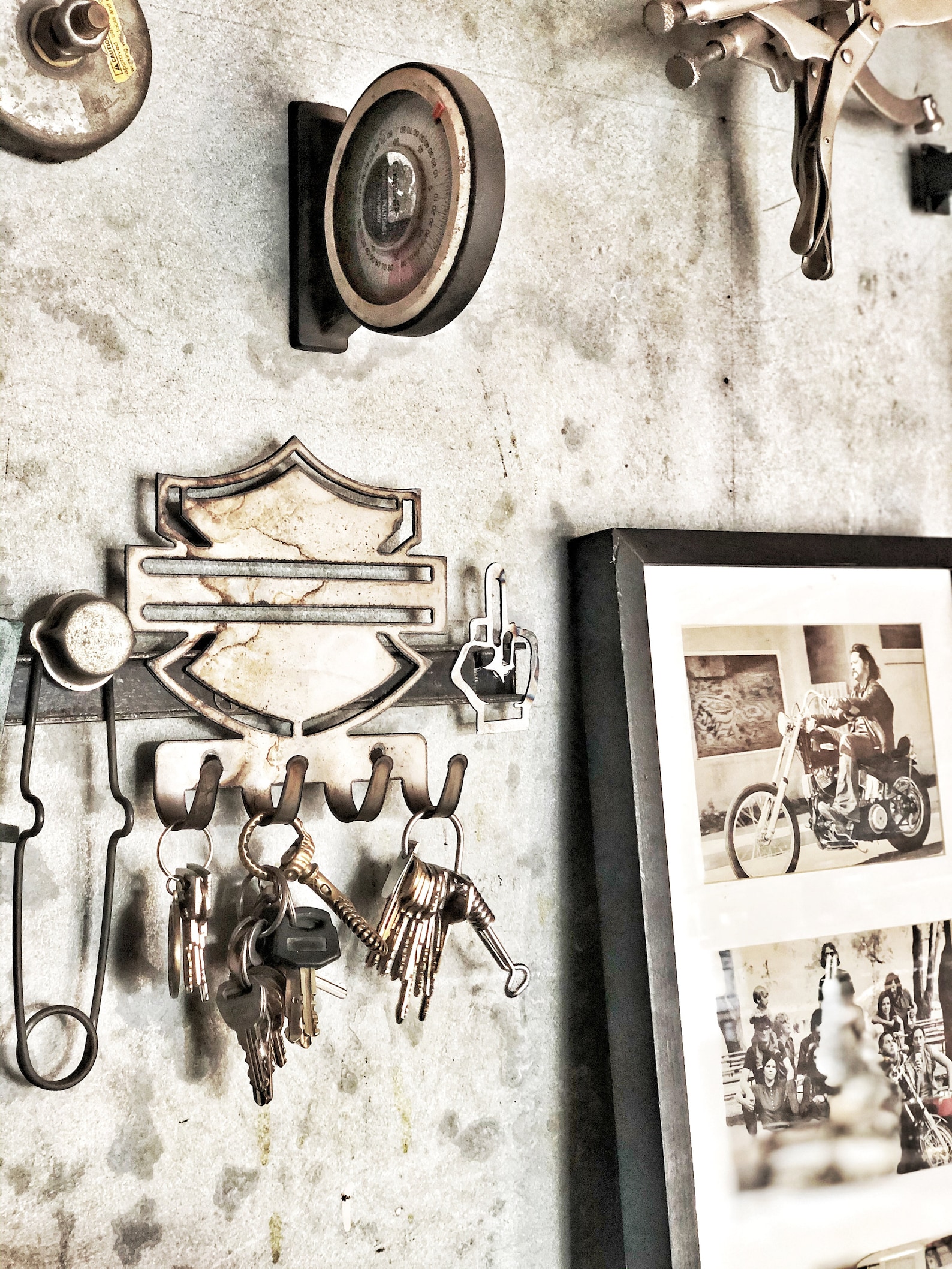 Harley Davidson Metal Key Holder Key Holder Metal Cutout Etsy