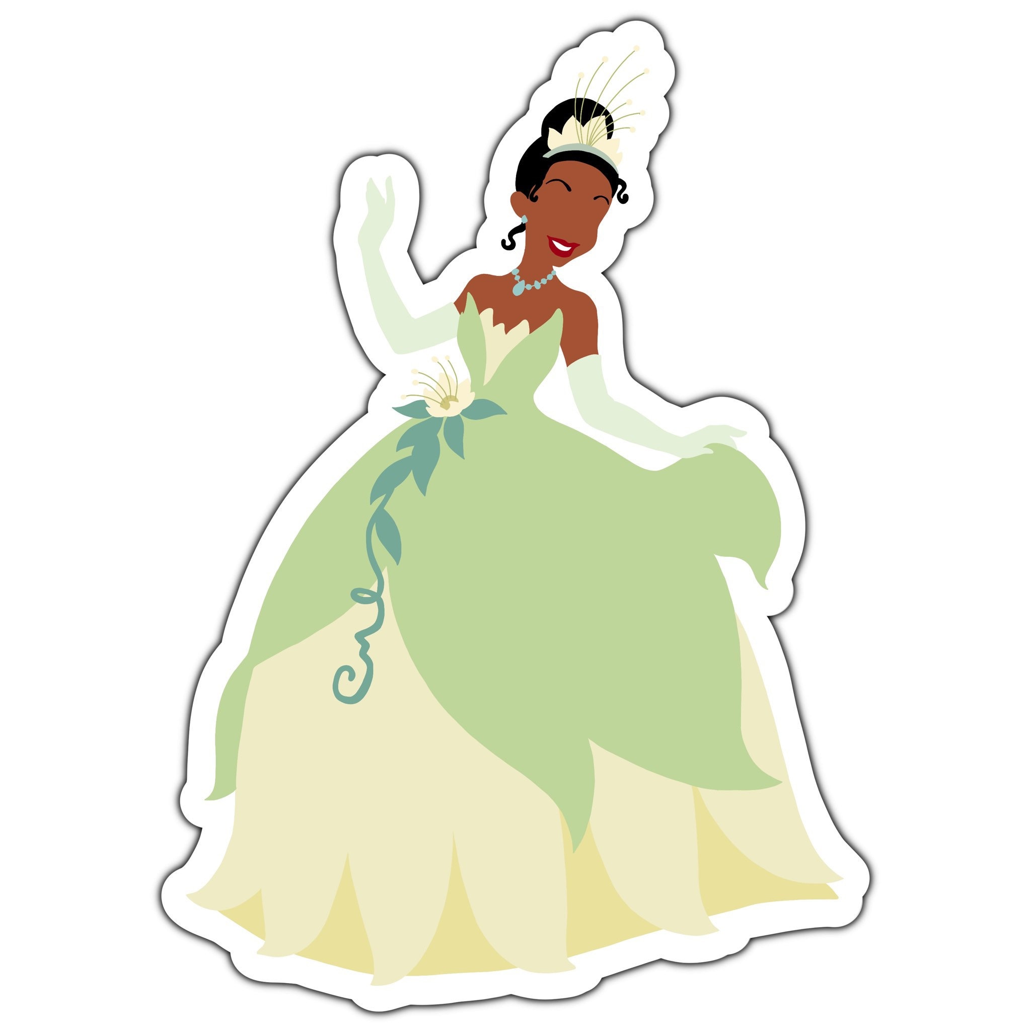 Princess Tiana Sticker Princess Sticker Minimalist Etsy