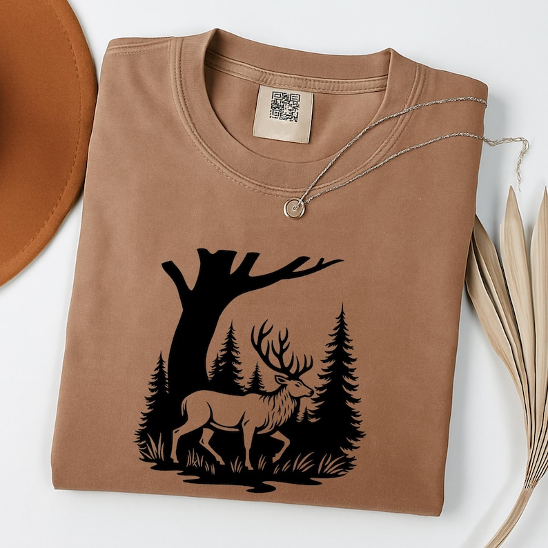 Deer Forest Scene Bundle Svg Png Pdf & Dxf for Wildlife Craft Designs ...