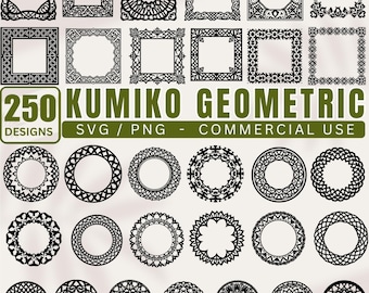 Kumiko Geometric Frame Kumiko Design SVG Bundles for Cricut & Laser Cutting – Instant Downloads