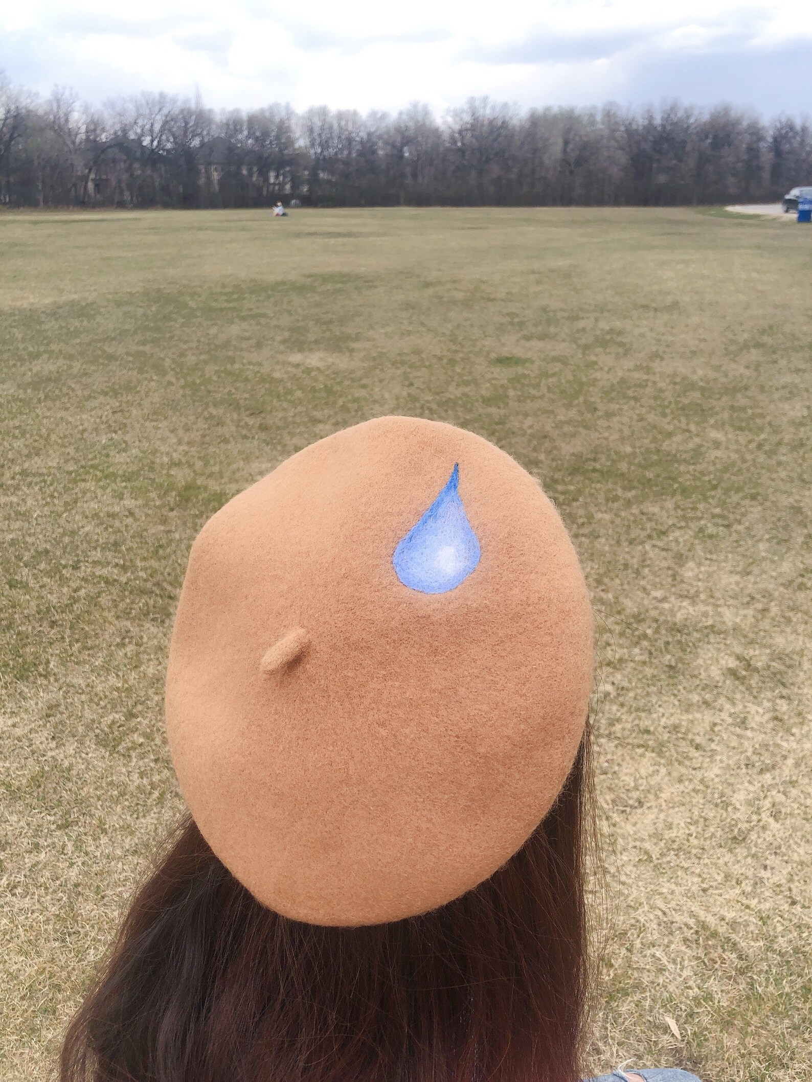 Cold Sweat Emoji Beret Emoji Beret Hat 100 Wool Beret Cute Etsy UK