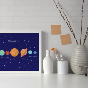 Cartões de planetas em Português | Bebés e crianças | Flashcards + Posters | Sistema solar | Flashcards | Portuguese | Montessori aligned image 3