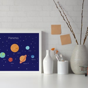 Cartões de planetas em Português | Bebés e crianças | Flashcards + Posters | Sistema solar | Flashcards | Portuguese | Montessori aligned image 5