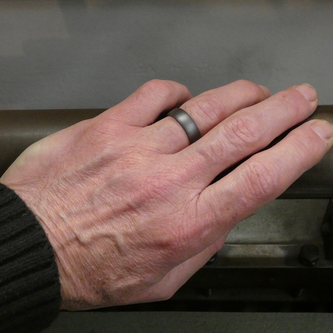 Solid Pure Tantalum Hand Crafted Wedding Ring. Mens Wedding Etsy