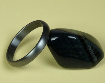 Pure Tantalum hand crafted wedding ring. Ladies wedding band. Ladies engagement ring. Tantalum jewelry.