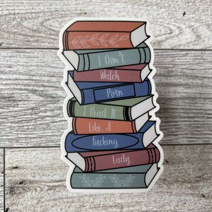 Vinyl Sticker | Funny a Bookish Sticker, Smut Decal, Book Lover Gift, Water Bottle Decal, Laptop Sticker, Kindle Decal, Colorful Sticker