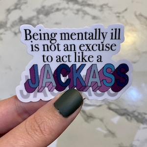 Vinyl Sticker | Pete Davidson Quote Sticker, Mental Health Decal, Water Bottle Decal, Laptop Sticker, Tumbler Decal, Waterproof Sticker