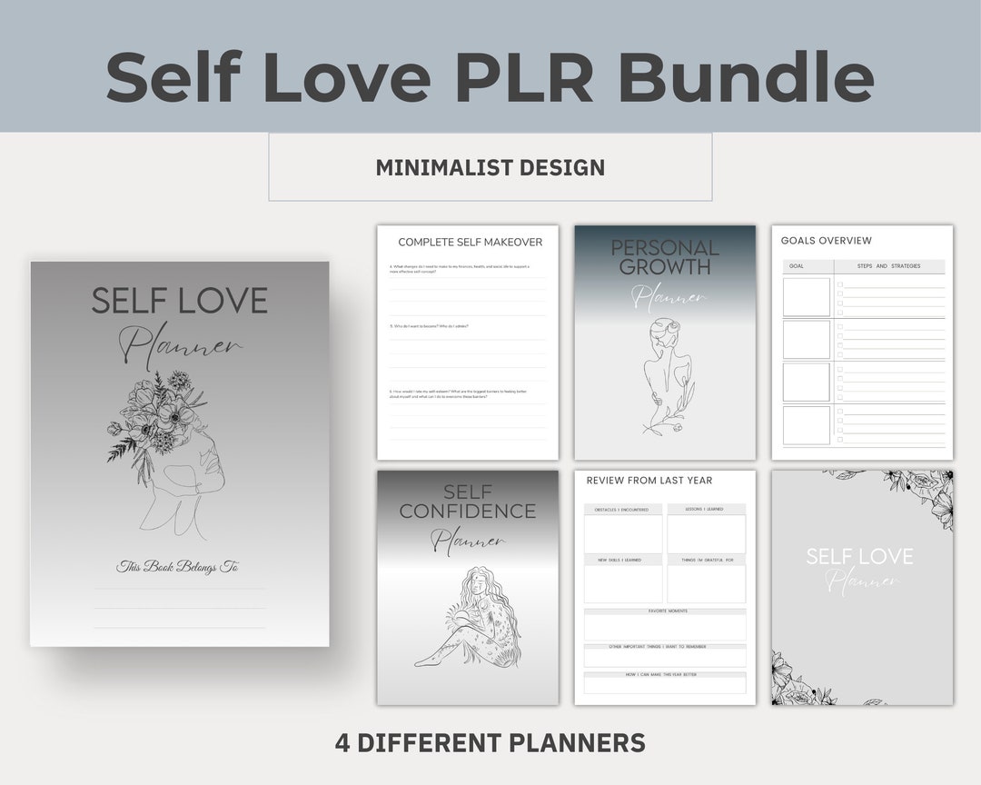 PLR Self Growth Journal Bundle Commercial Use - Etsy