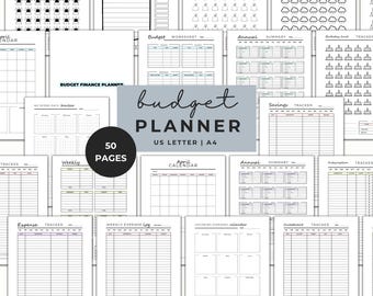 2025 Monthly & Weekly Budget Planner | Savings, Expenses, Goals , Printable Planner | Finance Tracker