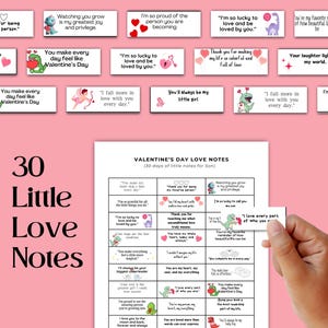 90 notas de amor para San Valentín para imprimir para hijo, hija y esposo – Expressions of Love Notas de amor para San Valentín
