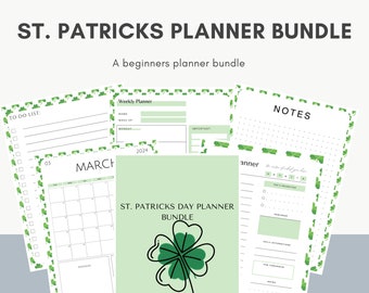 St. Patrick’s Day Planner Bundle 2024 - Beginner-Friendly Digital Planner