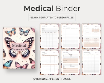 Simple Boho Themed Medical Binder
