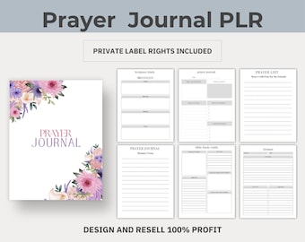 Prayer Journal Editable| PLR Included