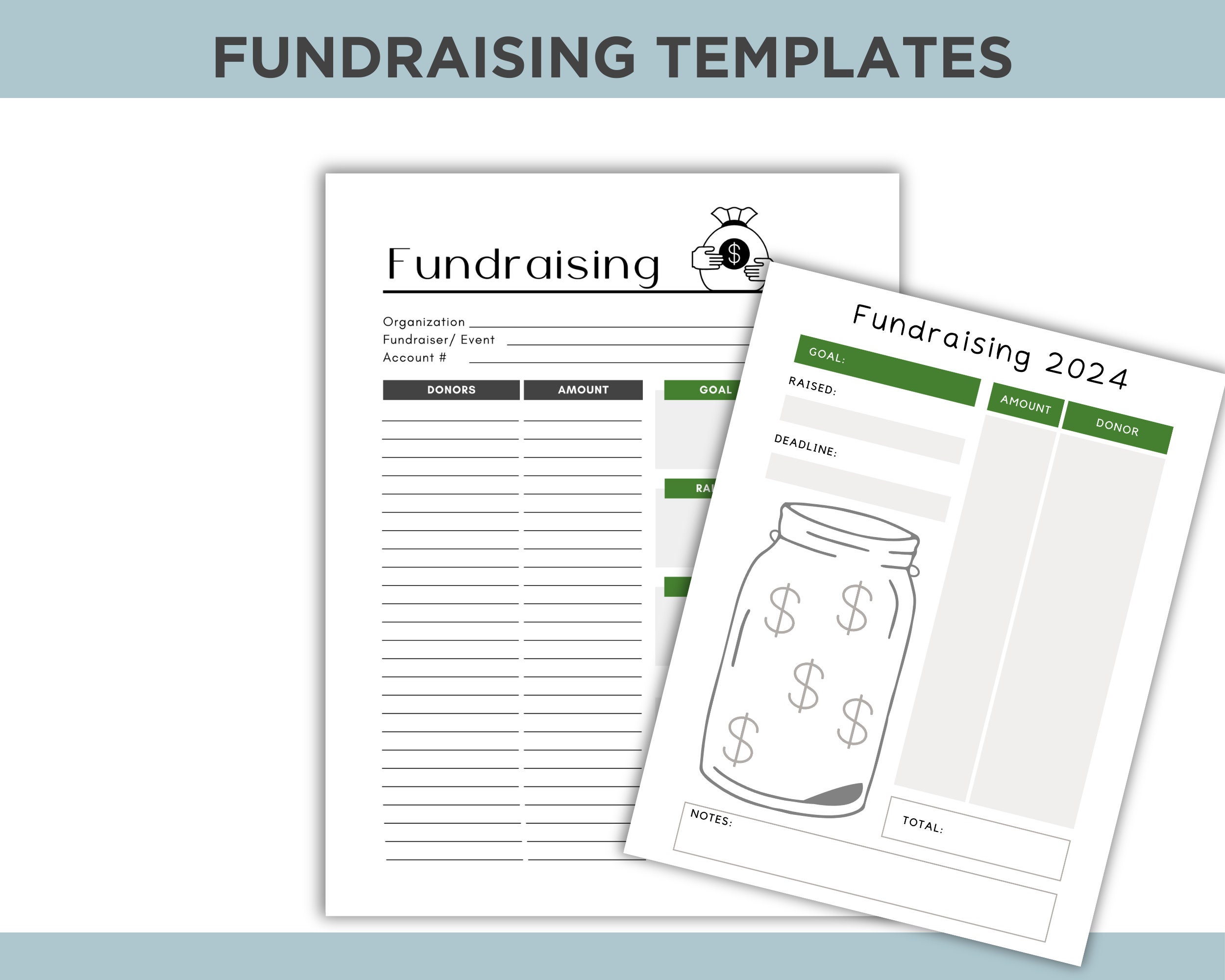Fundraiser Forms Bundle - Etsy