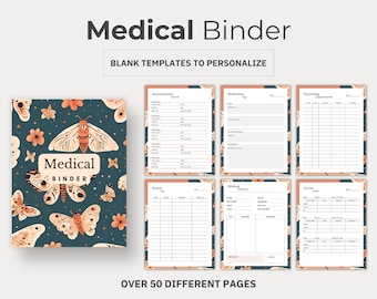 Simple Boho Themed Medical Binder