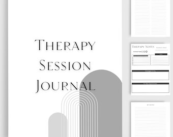 Therapy Session Notes Journal Printable