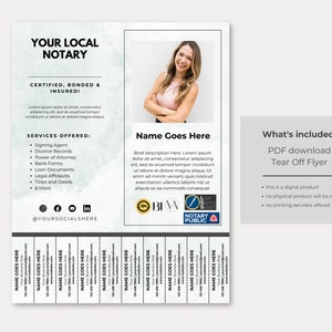 Notaris Tear-Off Flyer-bundel
