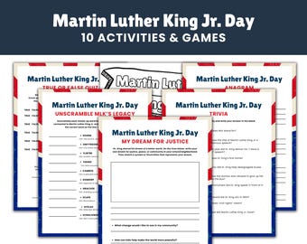 MLK Day Activities for Kids and Students – Printable Worksheets and Games