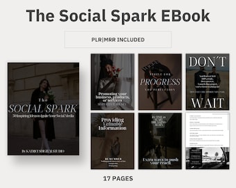 The Social Spark: 50 Strategies for Engaging Content Ebook PLR|MRR