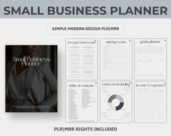 The Ultimate Small Business Planner - Editable PLR|MRR