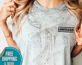 Limitless Tie Dye Christian T-Shirt: Boho Comfort Colors Faith Tee