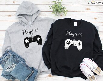 gamer couple hoodies