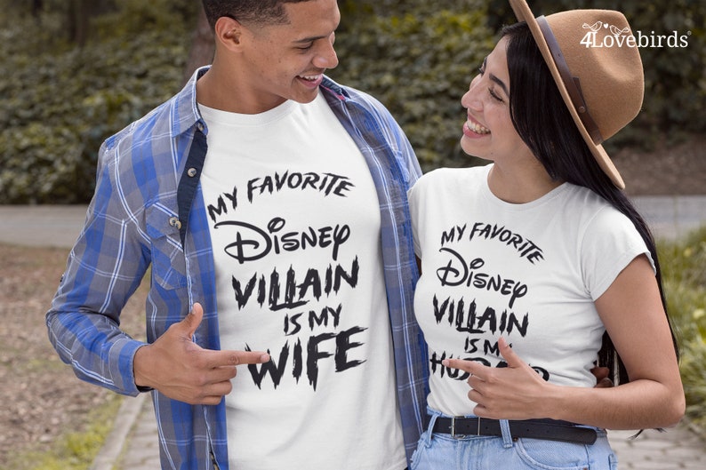 My favorite Disney Villain is my Wife/Husband Disney Hoodie, Disney Sweatshirt for Men/Women, Disney Family Long Sleeve Shirt, Disney Gifts image 2